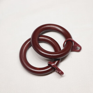 Lilang curtain rod ring solid wood wooden curtain buckle ring hook accessories log roman rod ring ring ring a style one color inner diameter 45mm