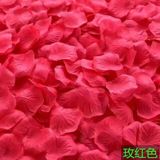 Reputation-free artificial rose petals knot wedding confession decoration hand-sprinkled flower proposal petal rain wedding room decoration supplies rose red petals jin jin is equal to 0.5 kg, about 7000 pieces
