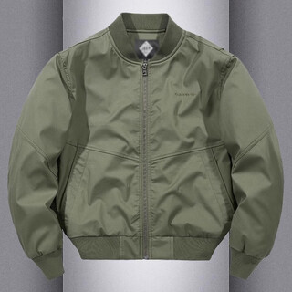 Kuraishi kazuki trendy autumn and winter new men's jacket 2025 american casual workwear military style jacket flying baseball collar men's military green regular m