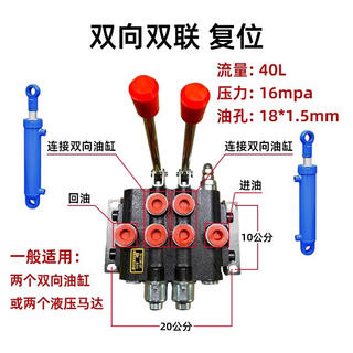 Huili's customized popular dls-l8-t small tractor agricultural vehicle jufeng hydraulic multi-way reversing valve cylinder lift distributor zsl1182