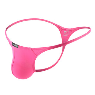 Private delivery of new men's underwear, sexy breathable nylon solid color low-waisted thong underwear for men, couples, adult sex toys, rose red xl