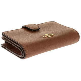 Coach coach wallet short women's wallet folding wallet dark blue gift wallet for girlfriend f11484 brown 13*8*3cm