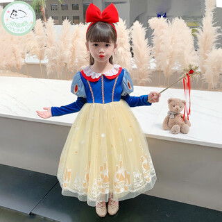 Sweet girl's snow white dress summer style frozen elsa princess dress six day dress tutu skirt children's dress snow white dress 120