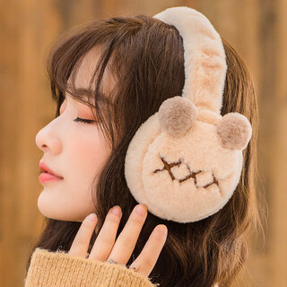 Guguxiang (guguxiang) winter earmuffs warm earmuffs earmuffs winter ear warmer girls ear protectors children's earmuffs cute ladies earmuffs khaki 1 piece (81908)