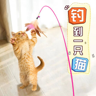 Hanhan paradise cat toy cat stick, kitten and cat teeth grinding play, bite-resistant interactive self-pleasure toy artifact pet supplies