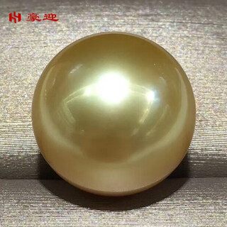 Haoying south sea gold beads single bead 13-14mm and 15-16mm gold seawater pearl personalized customized pendant ring gold 16-17mm