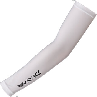 Daiwa dayiwa 20 new style quick-drying summer elastic ice sleeve sleeves sun protection and sweat-absorbent outdoor sports fishing arm sleeves spring and summer du-81020 white m