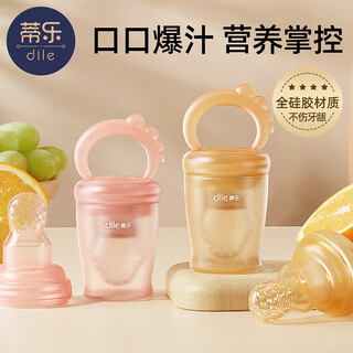 Tile bite bag fruit and vegetable music baby fruit food supplement baby teeth grinding and eating juice artifact bite and play teether stick pearl powder s size 1 pack 4 months + baby