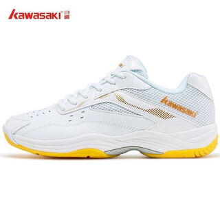 Kawasaki kawasaki genuine new professional badminton shoes for men and women shock-absorbing anti-slip breathable training sports shoes k-086 086 white 40