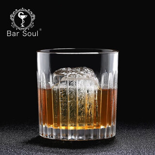 Bar soul whiskey glass ice hockey glass spirit glass classic eternal glass striped whiskey glass bar rock cup