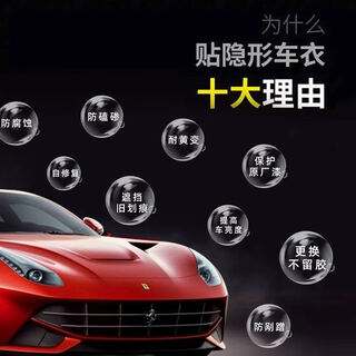 Nxppf invisible car clothing imported tpu car clothing film body film anti-scratch transparent film car paint mask full car film best-selling version bright mask (9mil thickness)