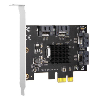 Capricorn moge desktop pcie to 4-port sata3.0 hard drive expansion card nas synology hard drive card windows/linux driver-free system startup mc2691