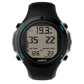 Suunto d6i novo scuba diving sports watch free diving watch compass gas switch black/black