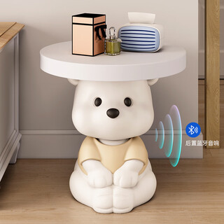 Chenyu mska big bear living room floor-standing decoration sofa side table tv stand bedside table home decoration housewarming gift bluetooth speaker sit-stand bear side table-yellow