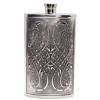 Epcse british imported tin hip flask, portable, business gift for elders, gift box, handmade tinware