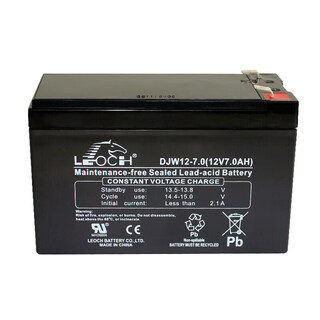 Leoch battery lead-acid maintenance-free battery djw12 series 12v battery ups/eps power supply communication base station energy storage djw12-7 (12v7ah)