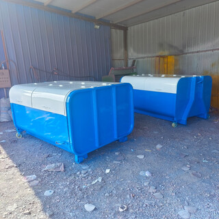 Wall-hook rubbish bin, school hospital community garbage transfer box, 2 cubic meters, 3 cubic meters, 5 cubic meters, vehicle-mounted self-unloadable rubbish bin, custom hook-wall rubbish bin (deposit)