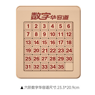 Yoshida hisamori digital huarong road sliding puzzle magnetic three kingdoms hualong primary school students mathematics competition special children's educational toy magnetic digital huarong road sixth level 6 6