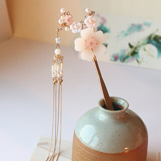 Handmade hair accessories, ancient style hairpins, hairpins, tassels, rocking hairpins, ancient headwear, hanfu accessories, one hairpin