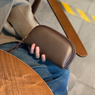 Sephoron double 12 coin purse women's versatile 2026 new cowhide hand wallet for mobile phones and banknotes clutch brown 554be1382c