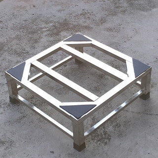 Guqin washing machine base heightened stainless steel washing machine rack drum disinfection cabinet bracket refrigerator bracket tripod custom-made width 53 * depth 53 * height 15 (thick version)
