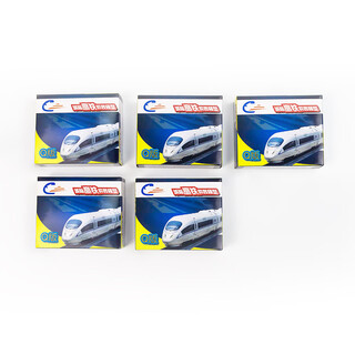 Million city q version assembled static n scale harmony crh3 electric multiple unit model toy children's birthday gift q version crh3 five-section set ctt0501-4 (the sticker version and painted plate of the above styles are shipped randomly)