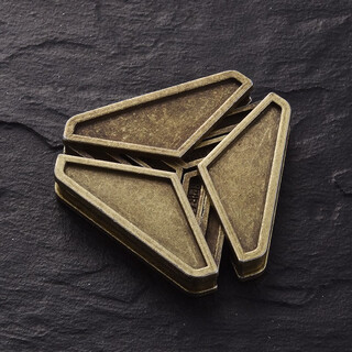 Small impression puzzle high-difficulty alloy luban lock magic metal adult beneficial children's intellectual toys brain-burning complete set triangle lock