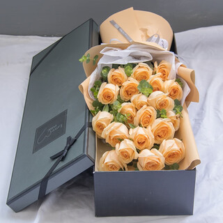 Eswina flower express delivers 11 rose bouquets as a birthday gift to your girlfriend nationwide and 19 champagne roses gift box
