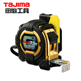 Tajima steel tape measure 7.5 meters long with safety buckle 25mm wide 1001-1884