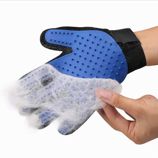 Jphznb pet cat and dog bathing gloves artifact cat hair and dog hair comb, hair removal comb, cat hair caressing cat hair grooming gloves (right hand)