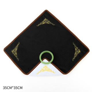Pei linkai black and white double-sided jewelry display cloth double-sided velvet counter jewelry jade jade viewing cloth cultural play display doily 35cm*35cm