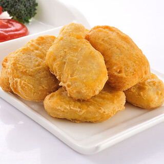 Sheng nong original chicken nuggets 2jin jin equal to 0.5kg golden chicken nuggets fried chicken nuggets breaded fried chicken nuggets semi-finished frozen ingredients