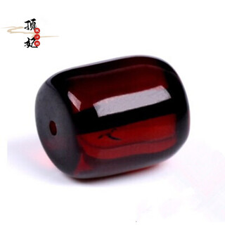 Dingfei beeswax beads loose beads single blood amber bucket beads with bead bracelet men and women raw stone single bead accessories 6mm*8mm single