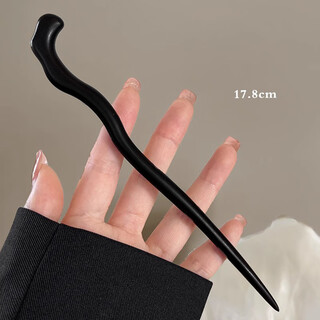 Penning sandalwood hairpin new chinese style design ancient style temperament high-end cool feeling peach wood hairpin national style modern hairpin 7 days branch (sandalwood)