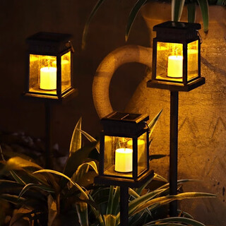 Shiyan solar garden light led candle hanging light waterproof atmosphere night light balcony villa landscape terrace garden solar candle light single pack