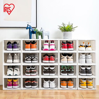 Alice shoe box aj shoe box transparent storage box shoe rack storage box shoe cabinet men's sneakers leather shoes organizing silk 46 points 5 size aj can hold 8 extra large sizes