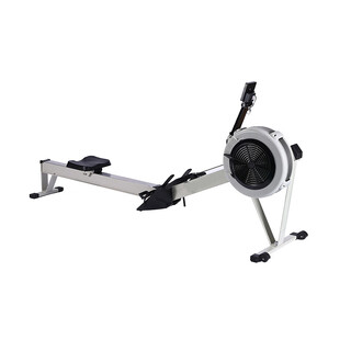 Wind resistance rowing machine, household rowing machine, foldable smart ski machine a, matt white