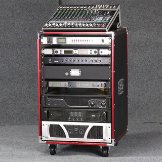 E.f.vslon10u cabinet 12u flight case 16uktv shelf audio amplifier equipment cabinet 6u8u stage machine 16u red aluminum reinforcement + 1 pallet