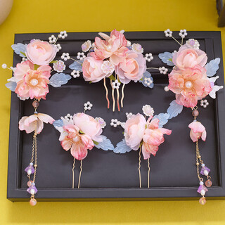 Rongxia ancient style hanfu headdress hairpin set super fairy step tassel hairpin hair accessories girl hairpin ancient costume hairpin accessories hair accessories complete set