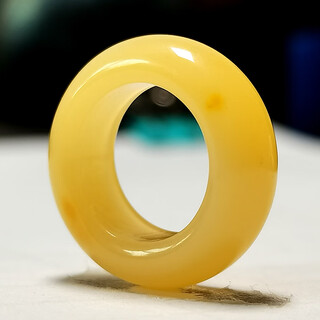 Huilu russian beeswax running ring rudraksha seed beads bracelet diy accessories donut safety buckle loose beads beeswax running ring (17mm)