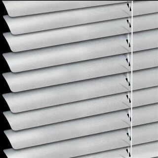 Fumeishu venetian curtains aluminum alloy office bathroom bathroom toilet blackout lifting roller blinds free of punching hundred-page curtains silver gray width 0.8*height 1.2