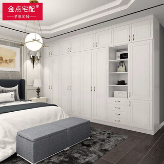 Jindian home furnishings ten-year brand whole house fully customized wardrobe cloakroom particle board cabinet flat door sliding door wardrobe cabinet particle board cabinet + molded cabinet door