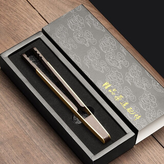 Shangyanfang kung fu tea set accessories tea clamp bamboo tweezers tea ceremony six gentlemen complete set ebony solid wood tea cup tea clip 1 purple sandalwood copper wood solid straight tea clamp