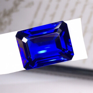 Mochen jewelry pure 5a+ natural square tanzanite bare stone. exquisite workmanship and can be inlaid. the main stone is 18.84ct.