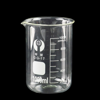 York (york) laboratory glass beaker, high-quality glass beaker 1000ml beaker, high temperature resistant glassware, ordinary beaker 1000ml