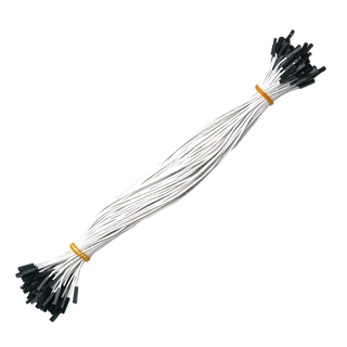 Throwing stones 1p rehearsal dupont wire 26awg silicone insulated wire high temperature resistant electronic wire experimental supplies 100 wires in a bundle 20cm wire length 100 wires/piece white 30cm female to female