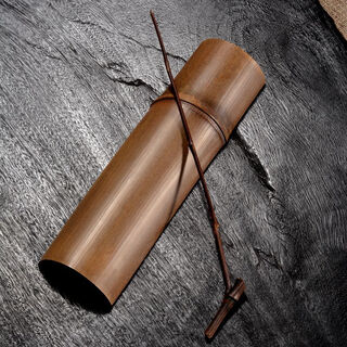 Natural bamboo tea set two-piece zen kung fu tea set accessories tea ceremony six gentlemen tea clamp tea dial tea spoon bamboo branch tea set two-piece