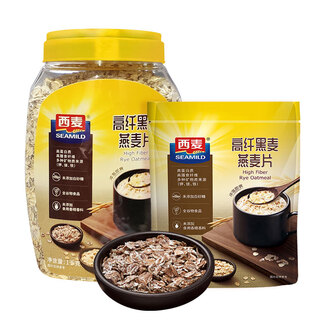 West wheat high-fiber rye cereal oatmeal refill 1450g, brewed cereal nutritious breakfast without additional added sucrose