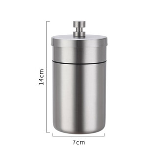 B&y 304 stainless steel ashtray, heightened and thickened ashtray, windproof car cigarette cup, thick material fashionable bar ashtray, 255 single, 304 single, heightened and covered