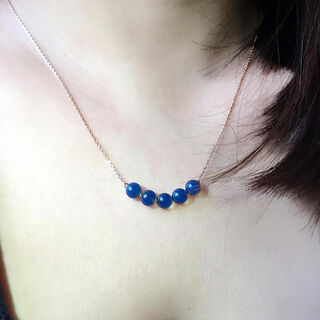 Shiqian natural blue amber pendant dominican blue amber necklace for women gold inlaid with 5a pure water sky blue amber balls add v sales number for more discounts